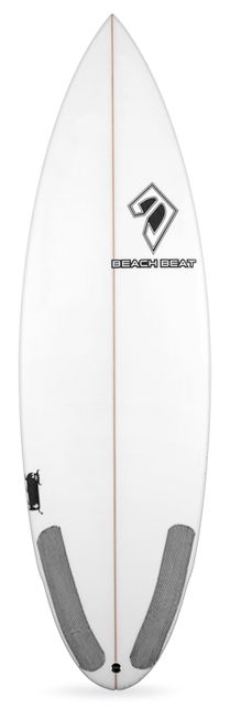 beachbeat surfboards caramel slice performance shortboard, five fin.